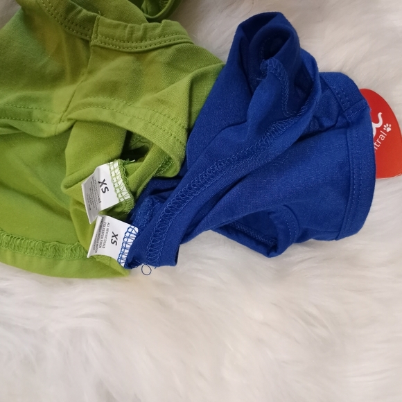 2 Pcs Easter Bunny Dog/Cat Outfit Includes FREE Dental Squeaky Fetch Anxiety Toy - Picture 10 of 16